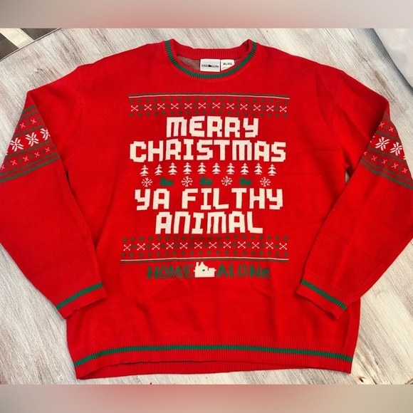 Home Alone Other - Home Alone Ugly Christmas Sweater “Merry Christmas Ya Filthy Animal” XL